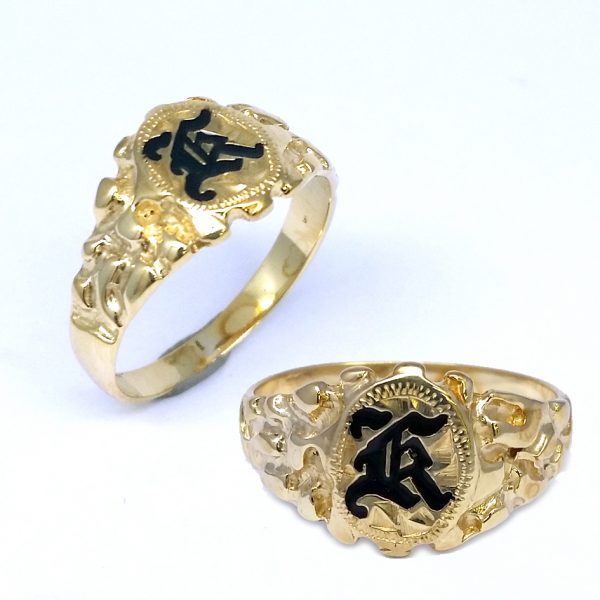 DGR-135-Hawaiian Scroll Ring – Kona Diamond Co.